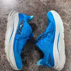Hoka Blue and White Men's Shoes